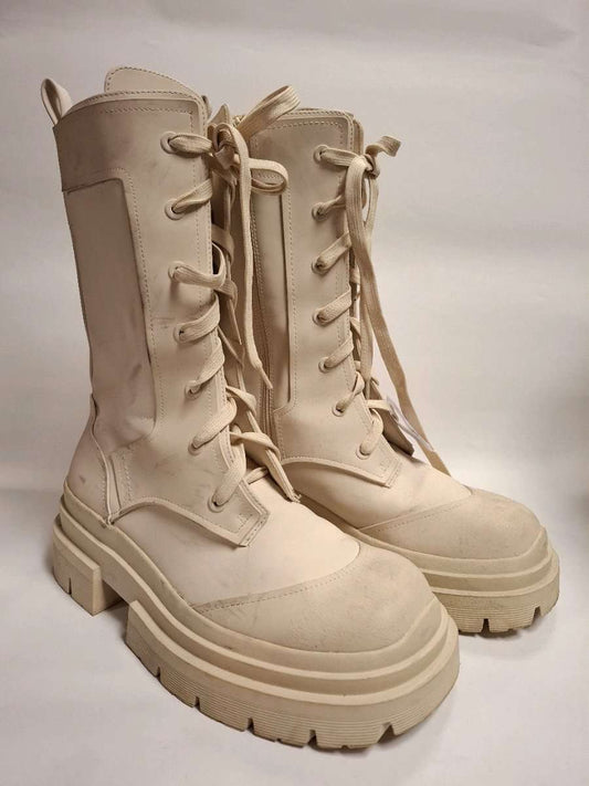 CHUNKY ZARA LACE UP BOOTS STIEFEL Gr. 41