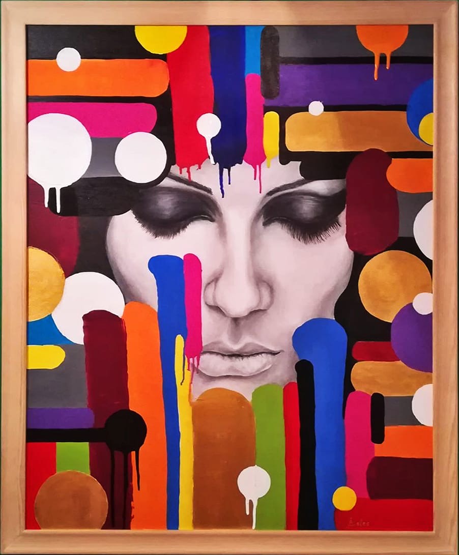Acryl 100 mal 80 cm