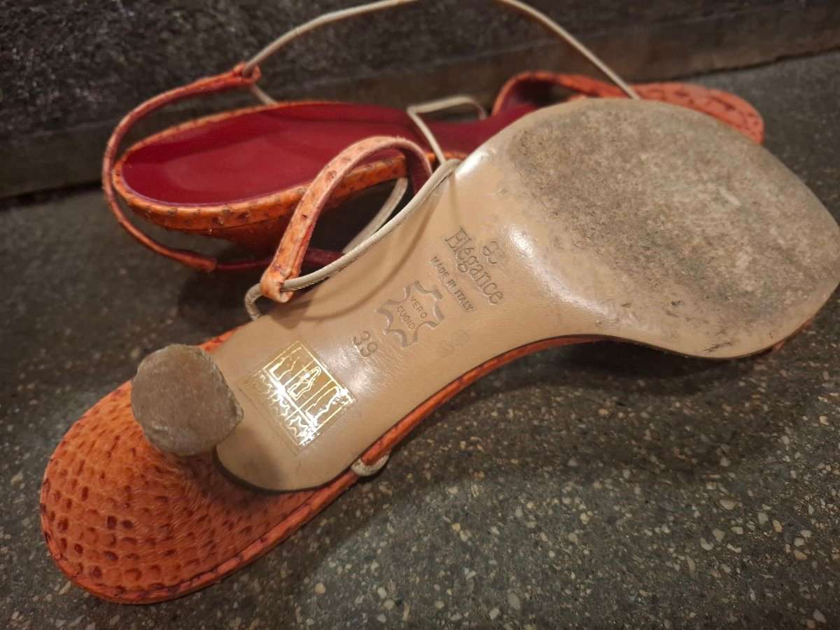 VINTAGE LEDER HEELS VON ELEGANCE GR. 39