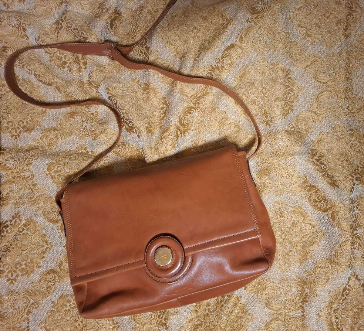 Vintage Leder Handtasche von Bussola