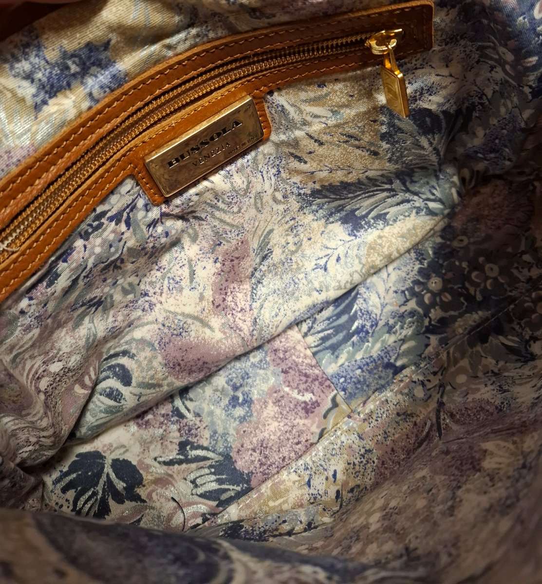 Vintage Leder Handtasche von Bussola