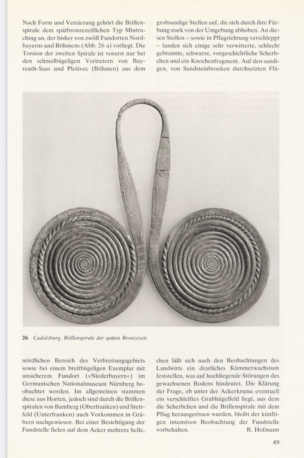 Monumentaler Brillenanhänger Typ Mintraching aus der Spätbronzezeit