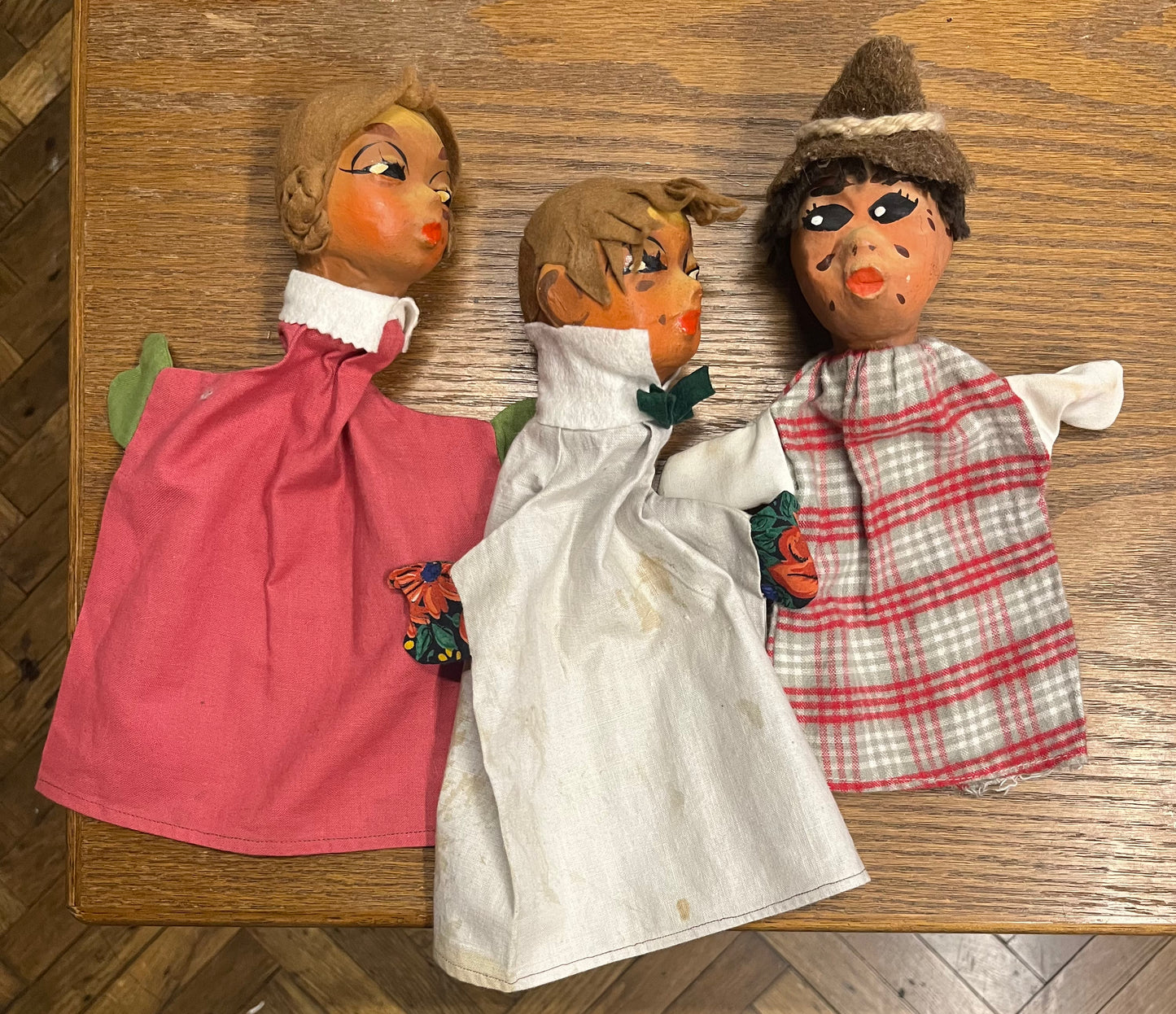 Lot Vintage Handpuppen