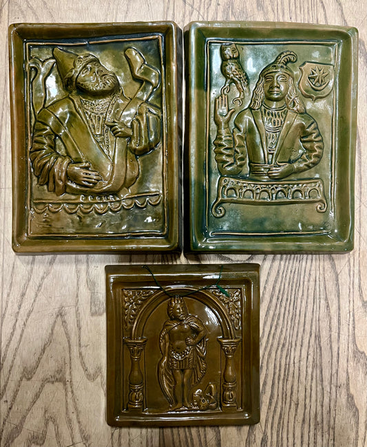 Lot 3 Vintage Keramik Kacheln
