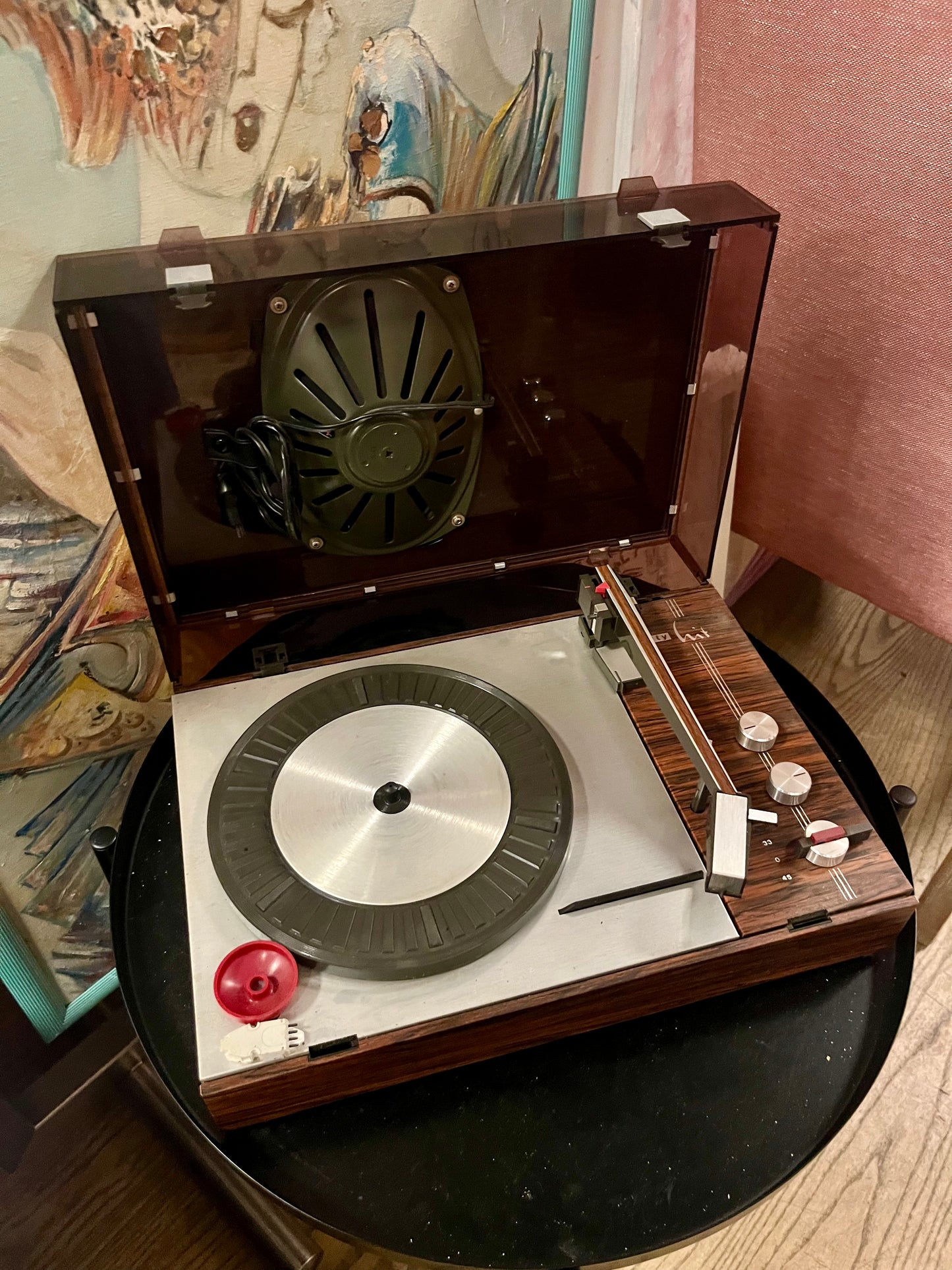 Telefunken Party Hit – Vintage Koffer-Plattenspieler 1960er, mit Anleitung