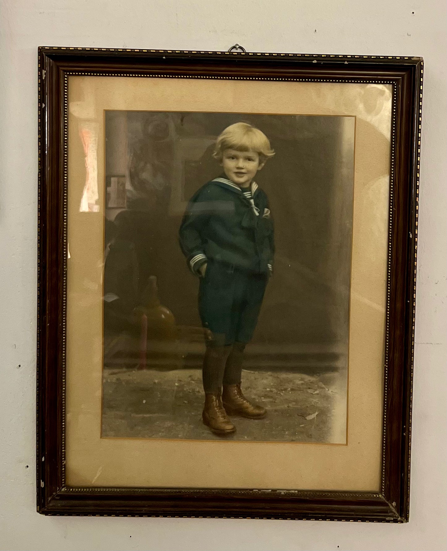 Gerahmtes Foto coloriert