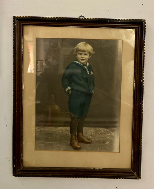 Gerahmtes Foto coloriert