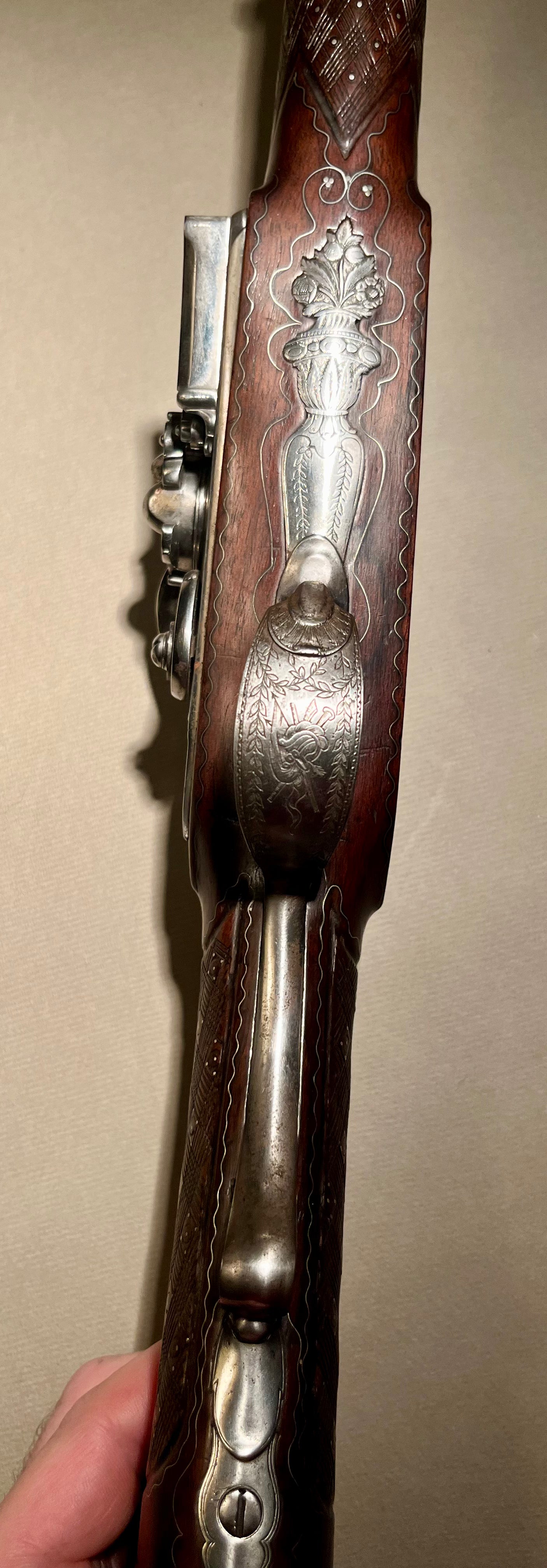 Steinschloss Flinte, Ray in Brescia, Italien um 1800, fürstlicher Besitz