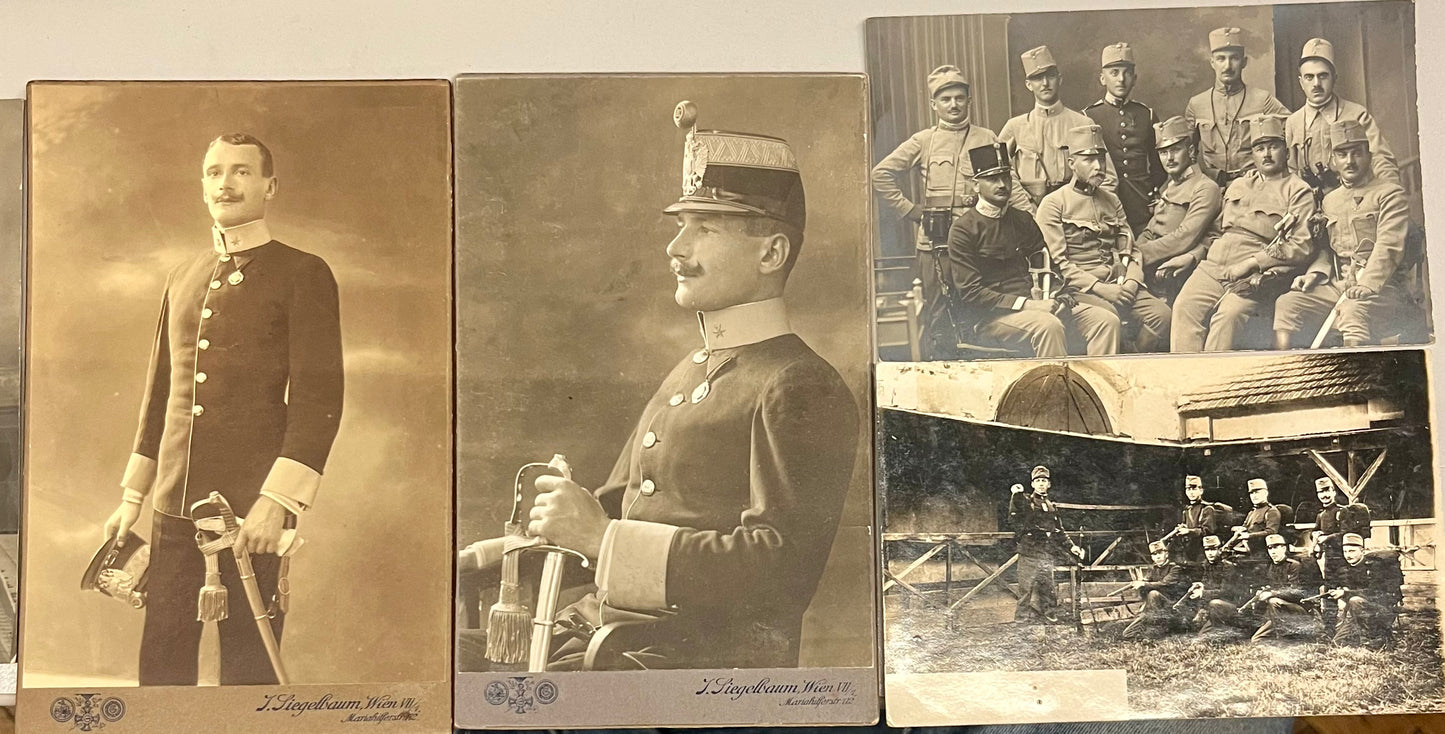 Historische Fotografien k.u.k. Monarchie: Militär-Porträts und Gruppenaufnahmen
