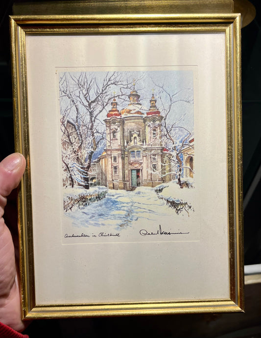 Vintage Bild gerahmt