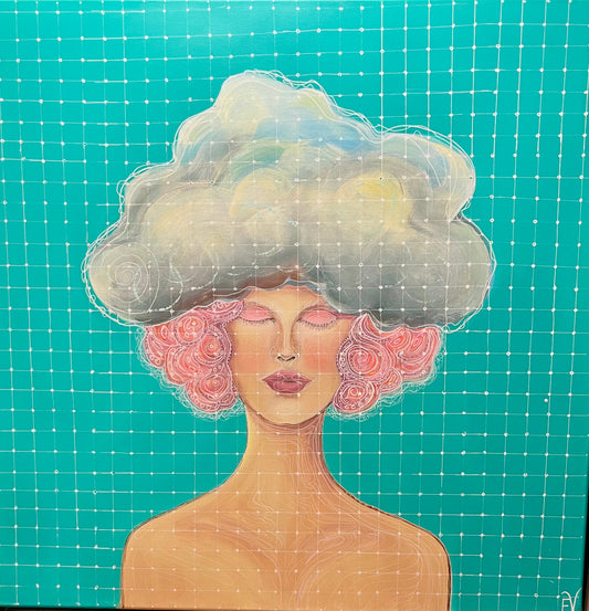 By Erika, Acryl 80 mal 80 cm