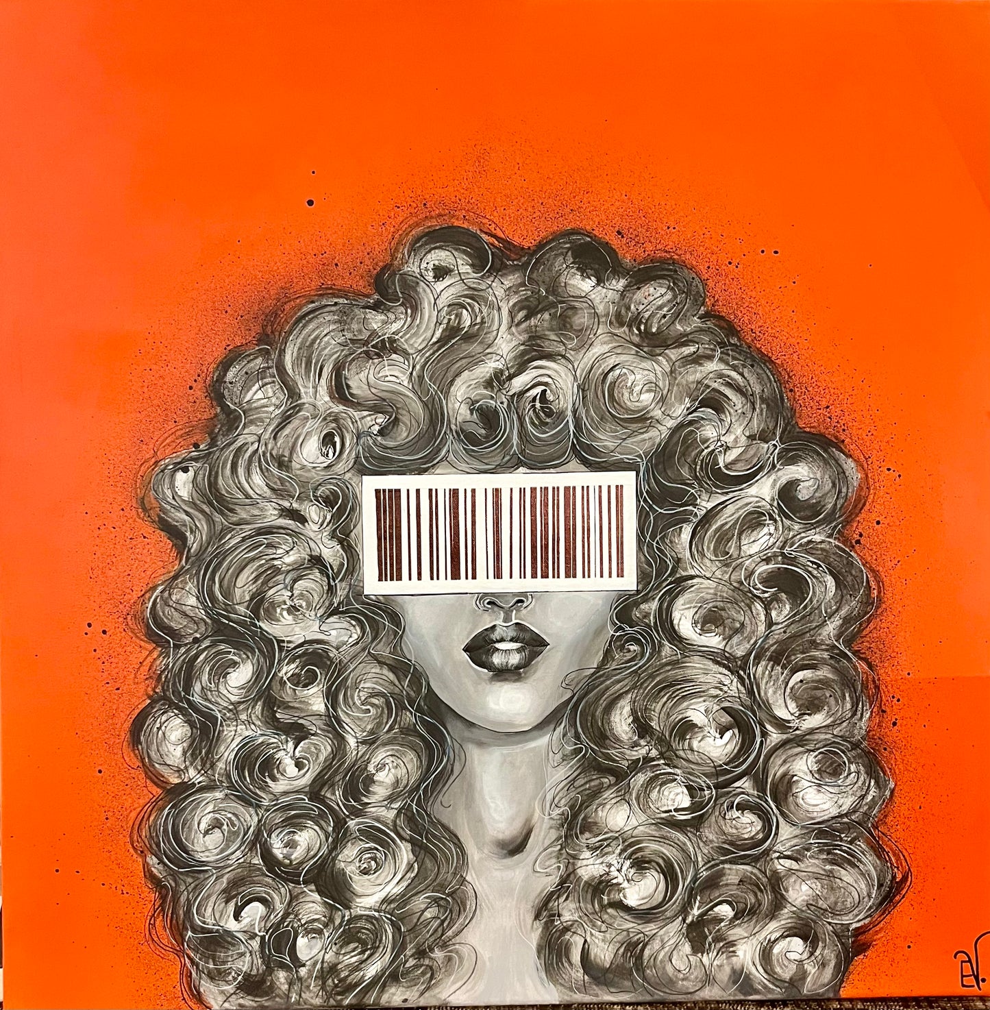 By Erika, Acryl 80 mal 80 cm