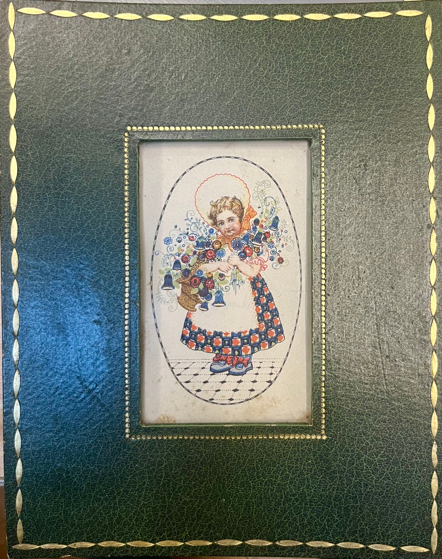 Jugendstil Karte gerahmt