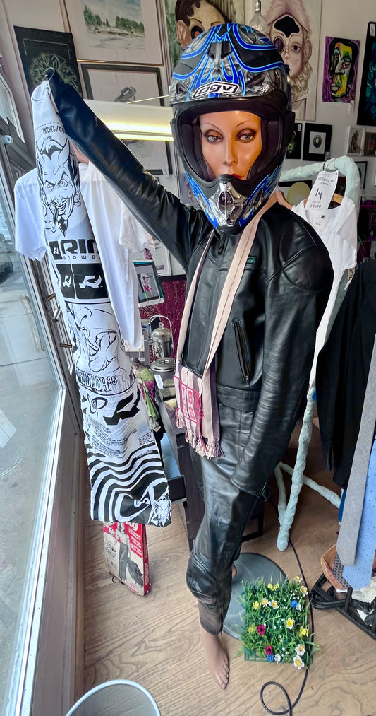 Vintage Leder Motorradanzug