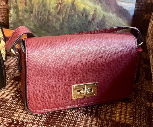 Vintage Damen Lederhandtasche