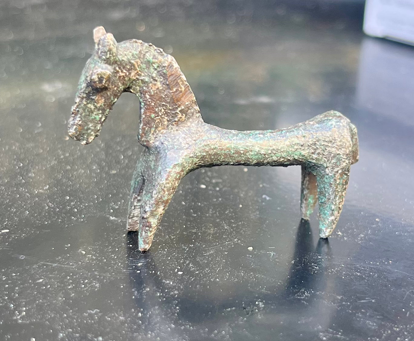 Bronze Pferdeskulptur Eisenzeit