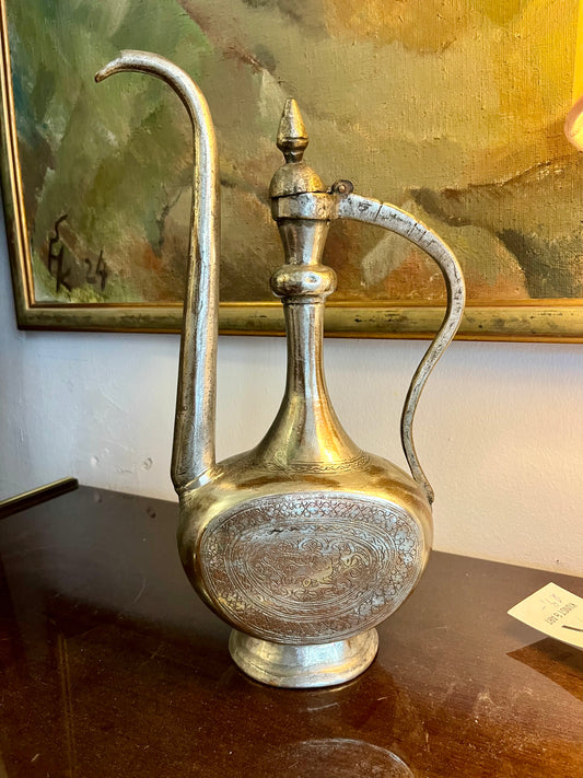 Vintage Henkelkanne Aftawa – Zinnlegierung, handgefertigt