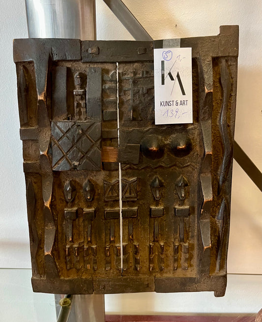 Afrikanische Getreidespeicher-Tür | Holz, reich geschnitzt | Tribal Art
