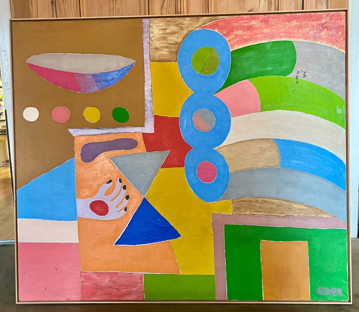 Franz Ecker, Öl auf Leinwand