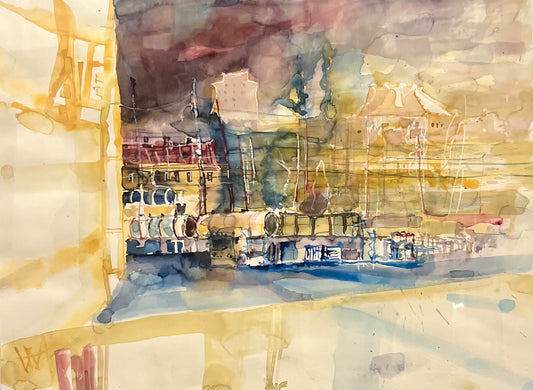 Aquarell monogrammiert