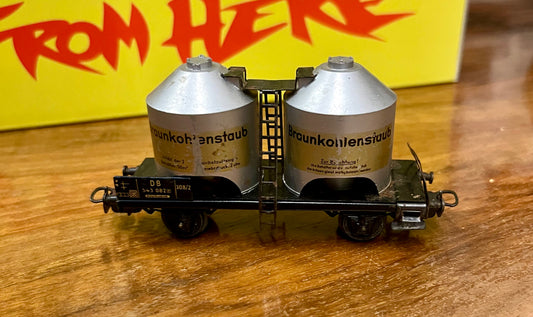 Vintage Maerklin H0 Silowagen Braunkohlenstaub DB 543 082 Epoche III