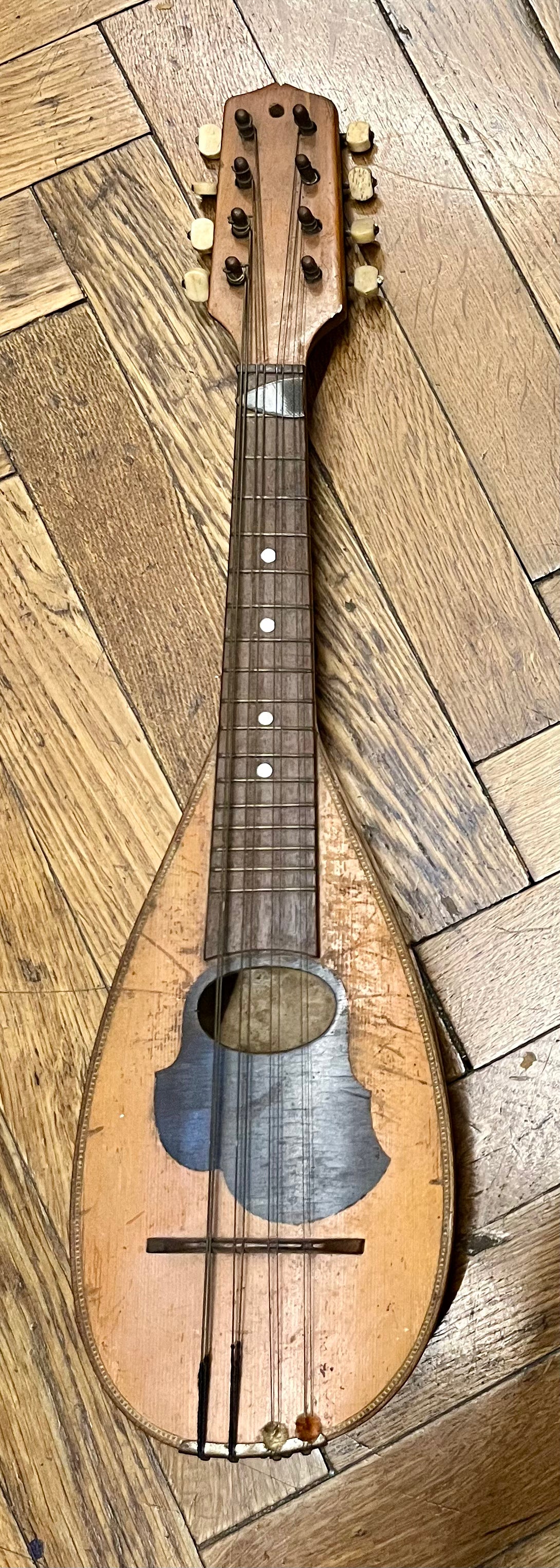 Vintage Taschen Mandoline Italien um 1900