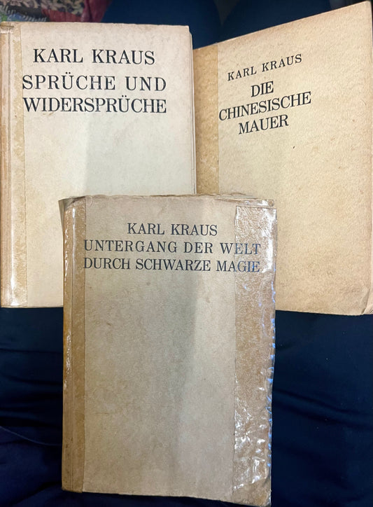 3 Bücher Karl Kraus