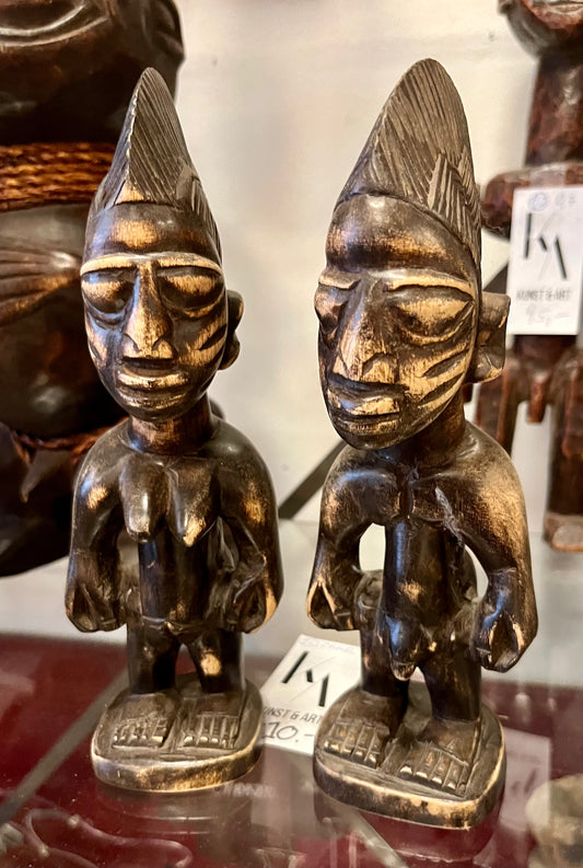 Yoruba Ibeji Zwillingsfiguren – Afrikanische Tribal Art, Holz