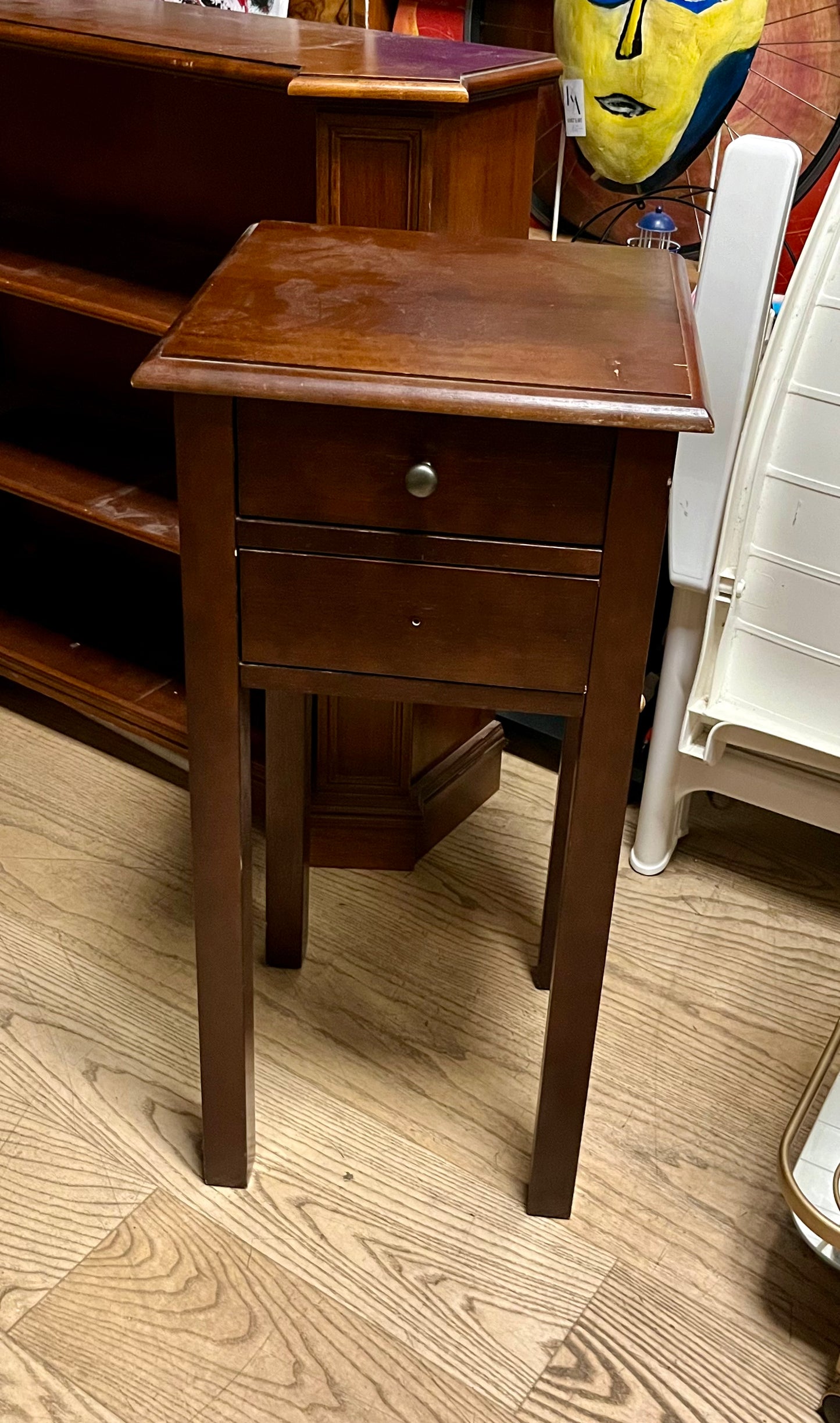 Vintage Beistellkästchen Hoch Holz