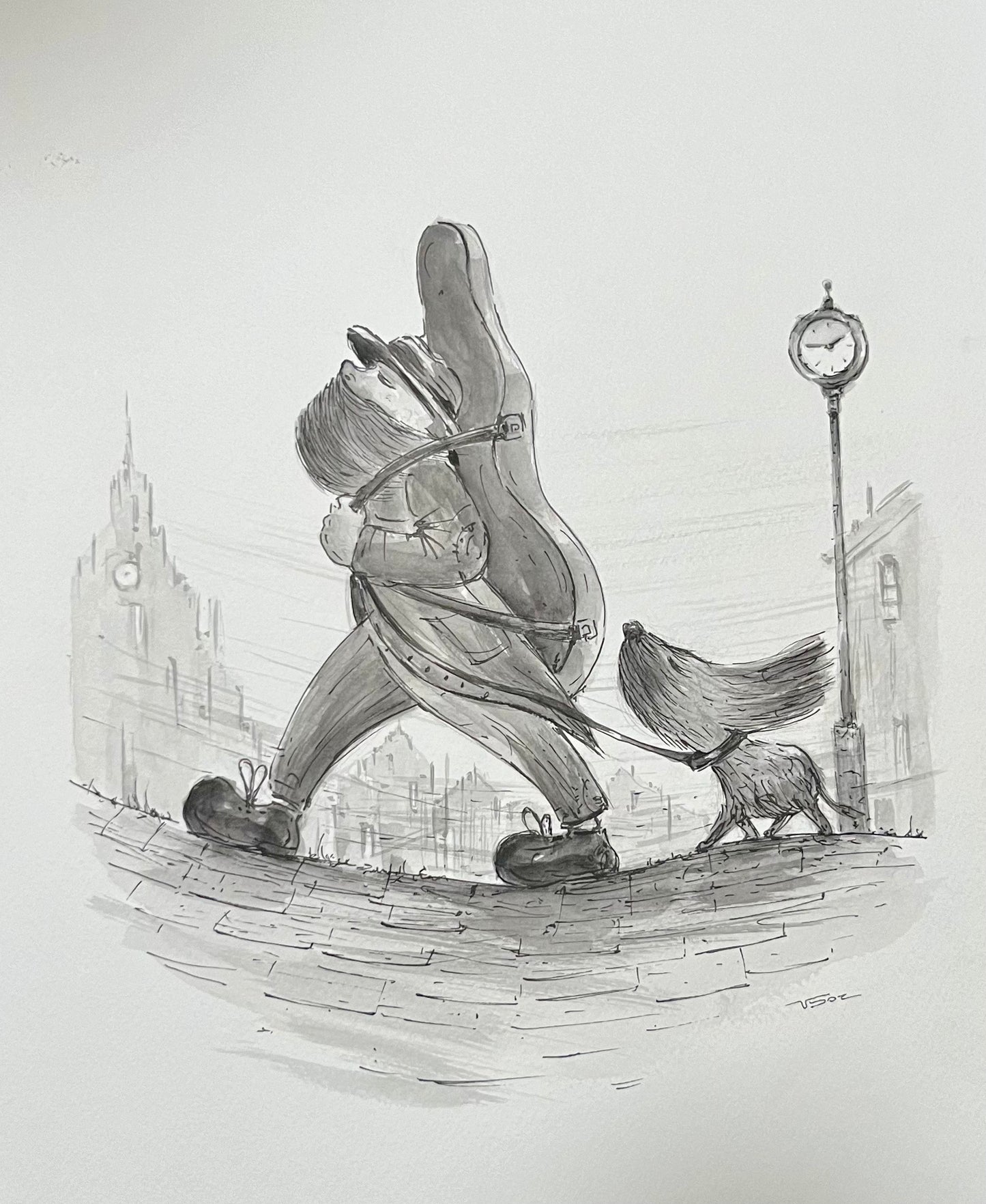 Vladimir Sota, Tuschzeichnung