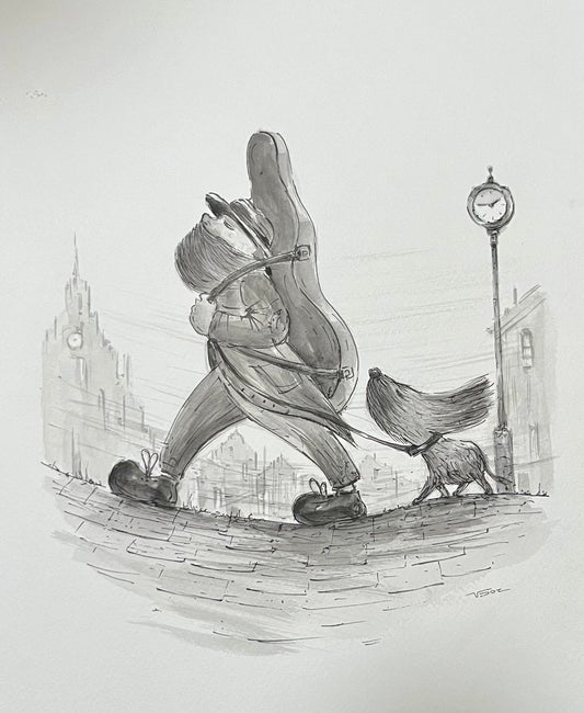 Vladimir Sota, Tuschzeichnung