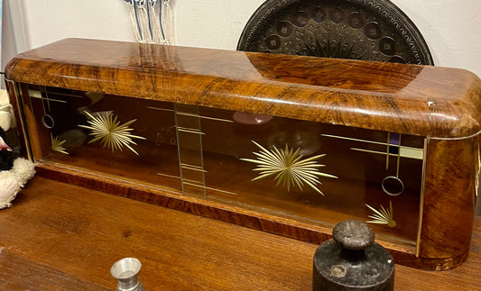 Vintage Kommoden/Tisch Aufsatz Holz Glas
