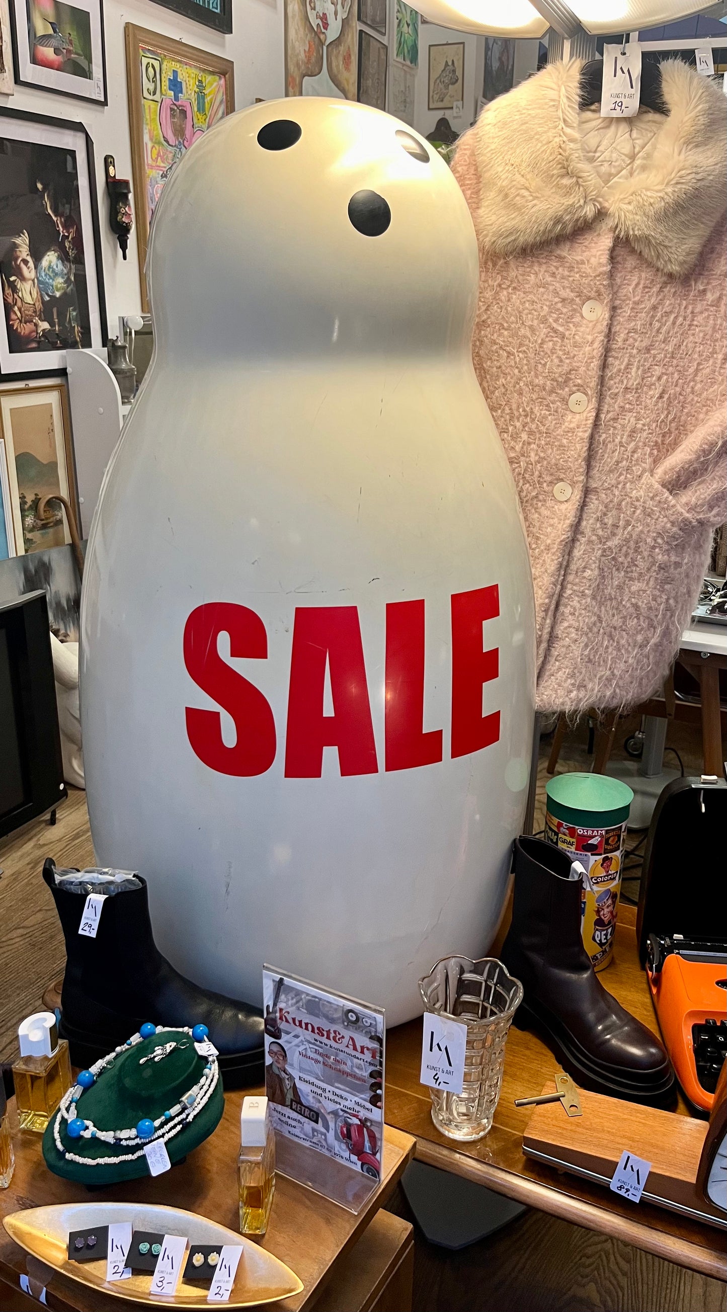 Vintage Bowling Sale Figur Groß