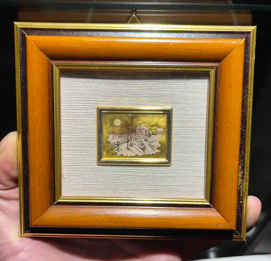 Vintage Goldfolien Bild