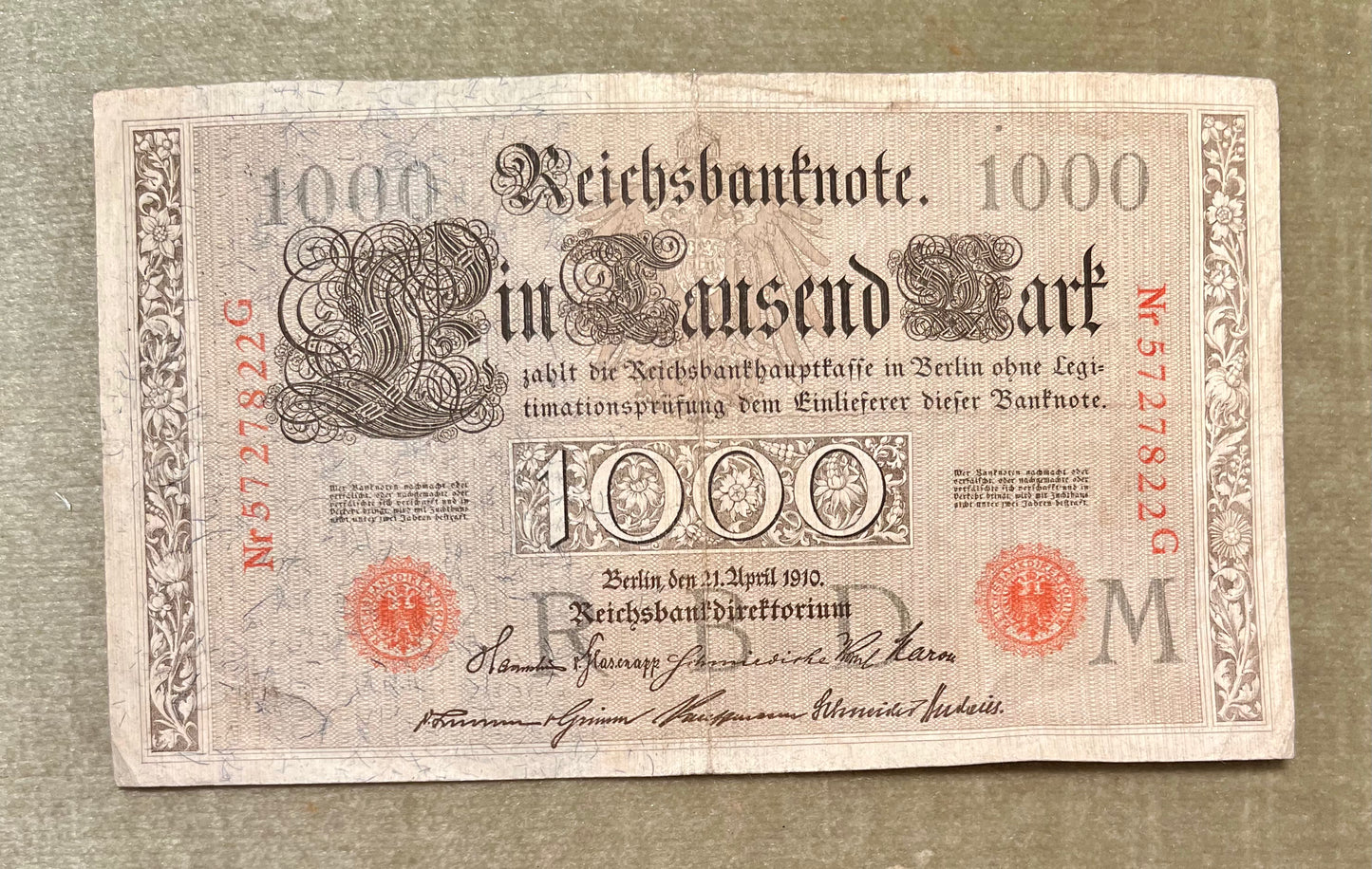 1000 Reichsmark Schein