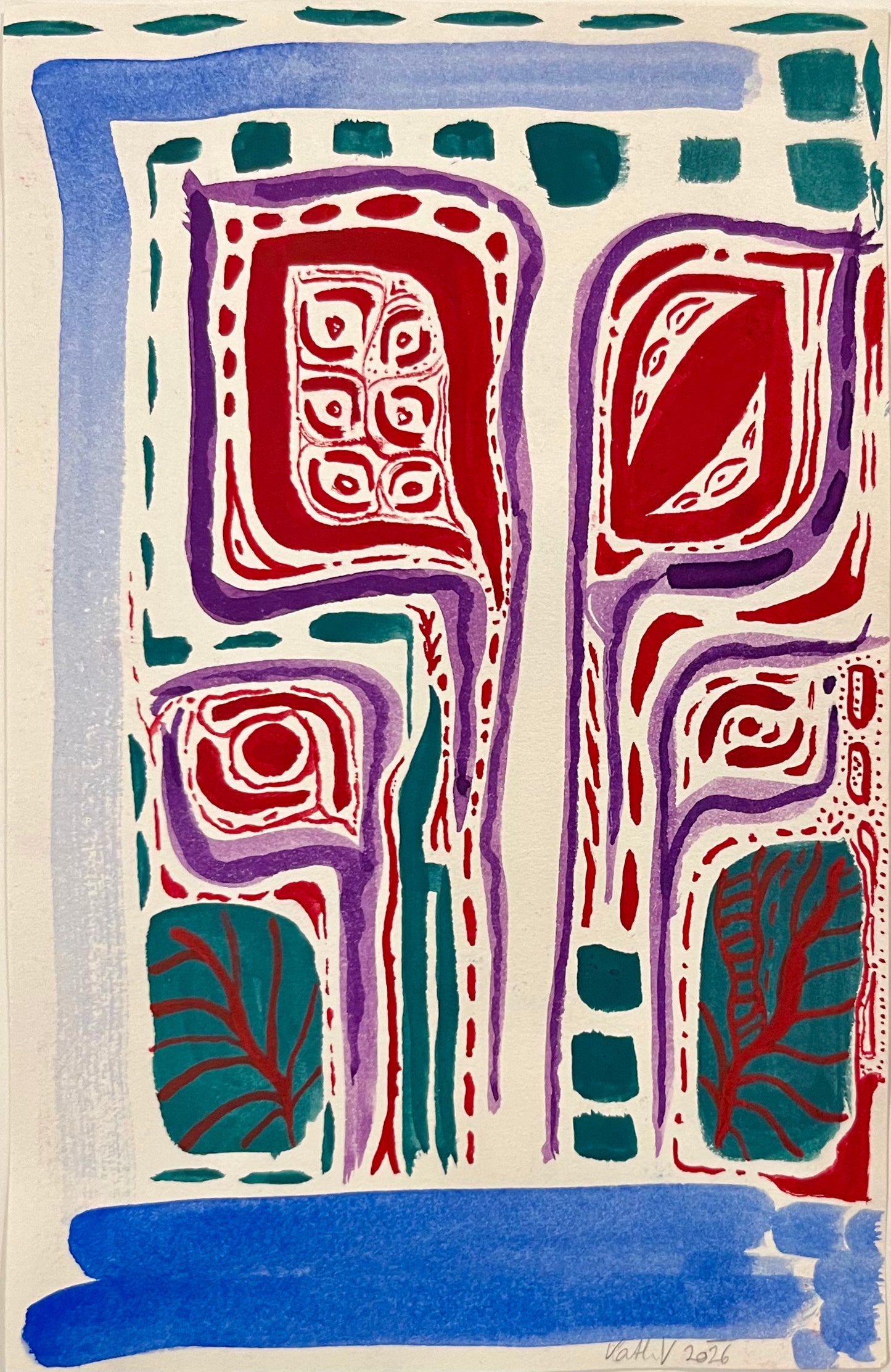 Aquarell Ohne Titel, Katharina Verra