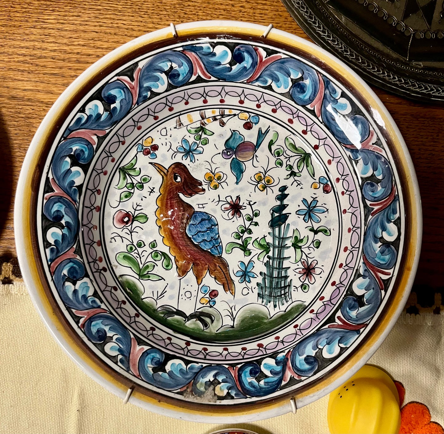 Vintage Zierteller Wand