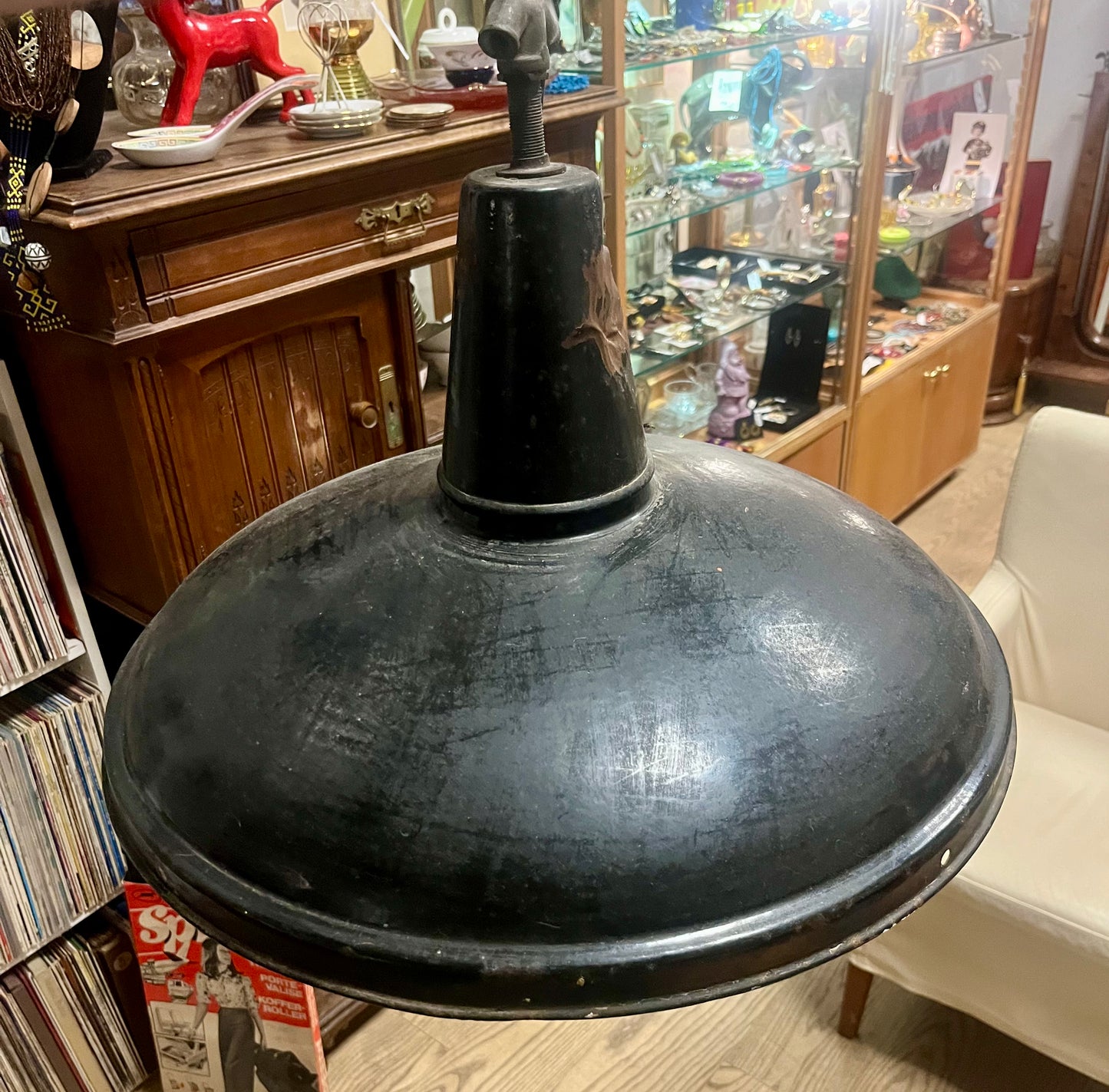 Vintage Industrie Deckenleuchte DDR