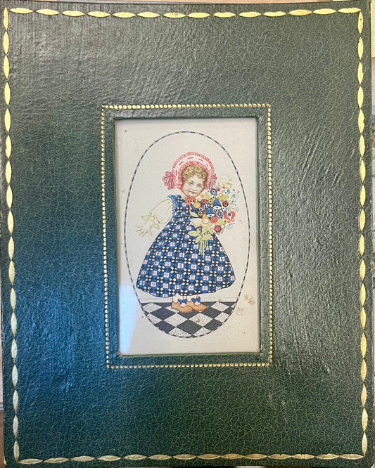 Jugendstil Karte gerahmt