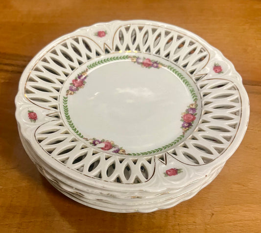 Vintage Porzellan Set Unterteller