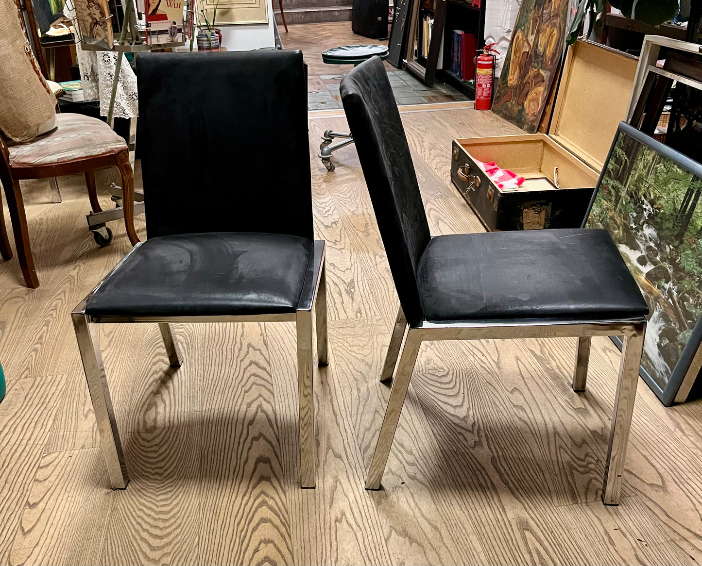 Vintage Stühle Chrome