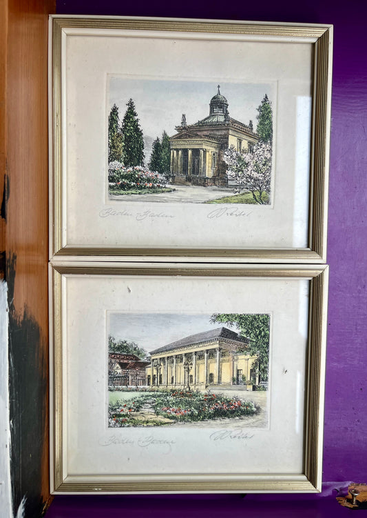 Baden Baden Lithografien