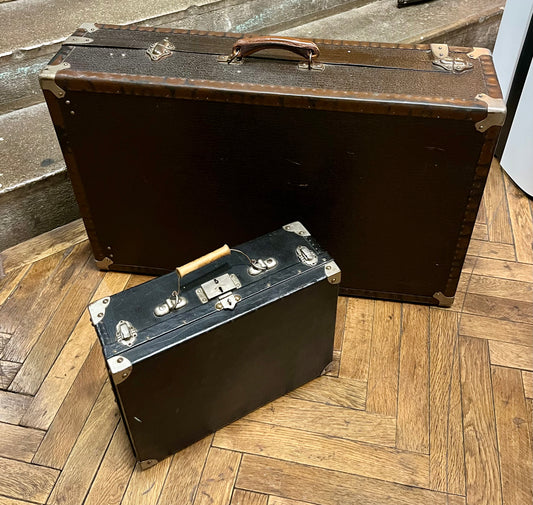 Lot Vintage Reisekoffer Leder