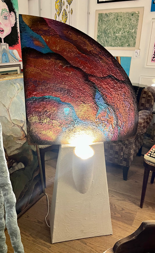 Vintage Half Mushroom Lampe