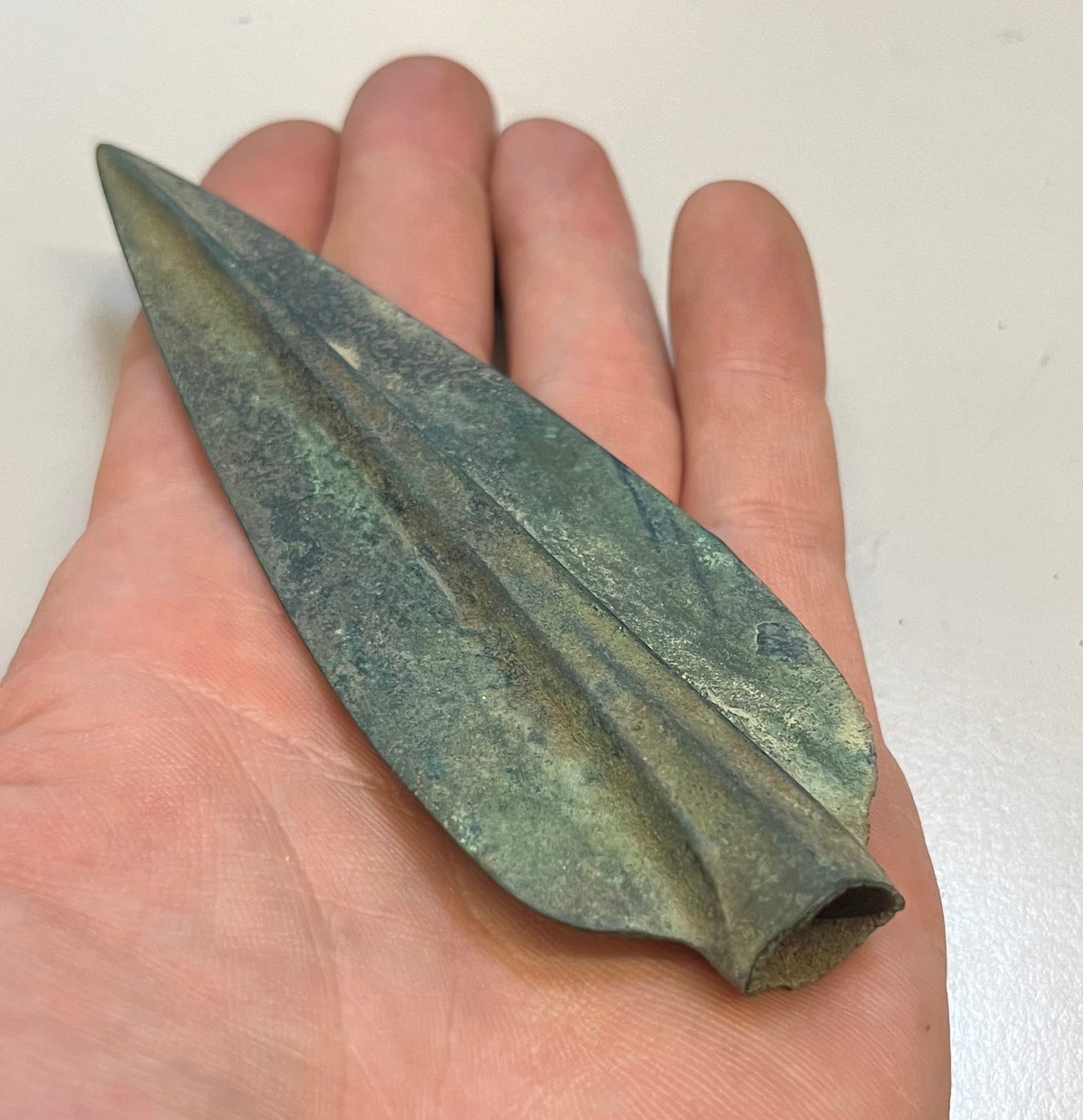 Bronzezeitliche Lanzenspitze – Original Bronze, ca. 1200–800 v. Chr.