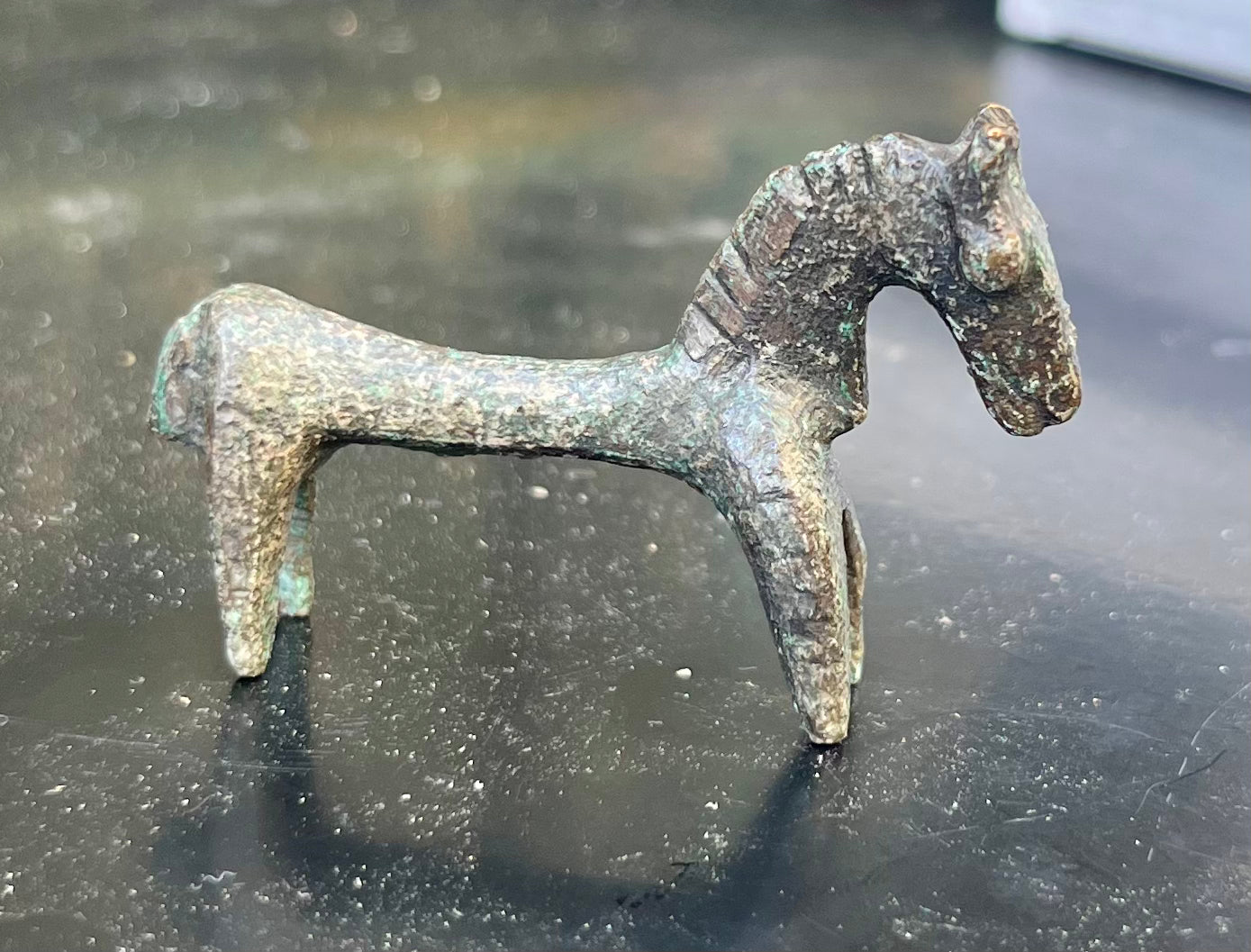 Bronze Pferdeskulptur Eisenzeit