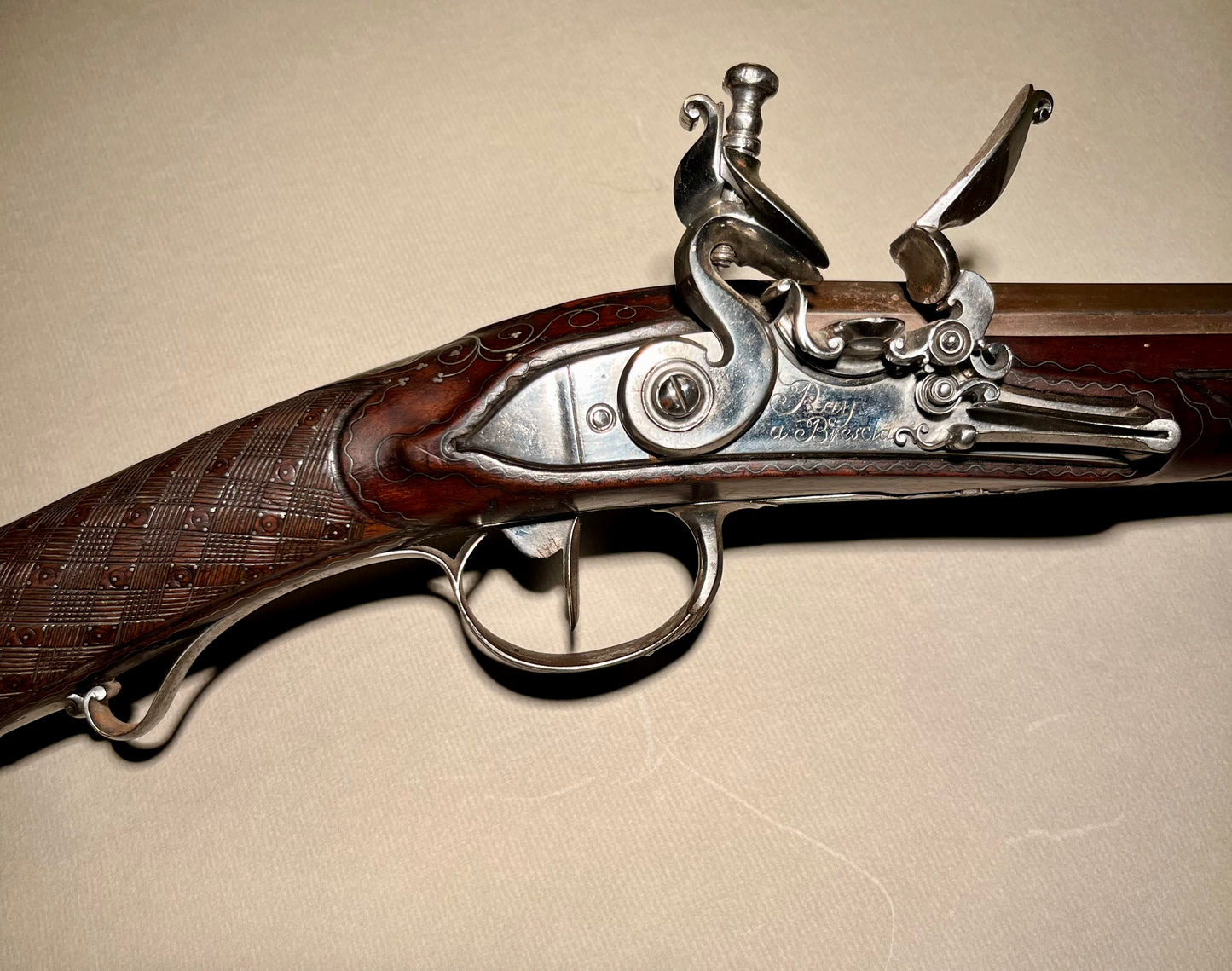 Steinschloss Flinte, Ray in Brescia, Italien um 1800, fürstlicher Besitz