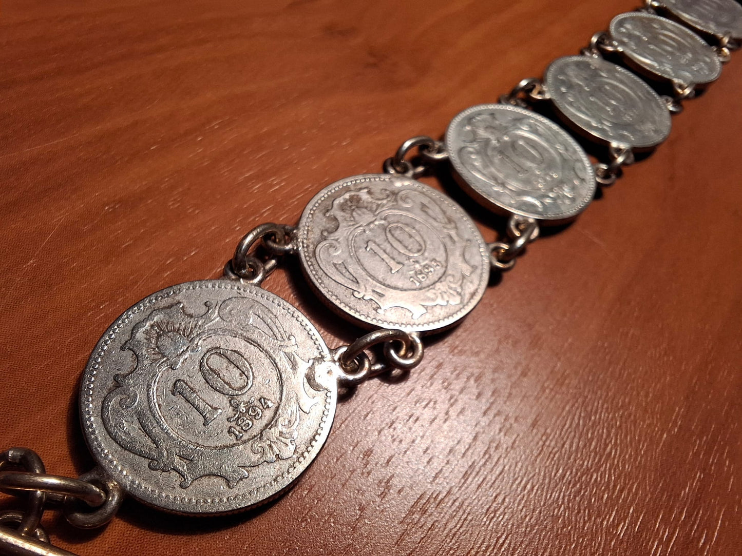 Vintage Münzenkette