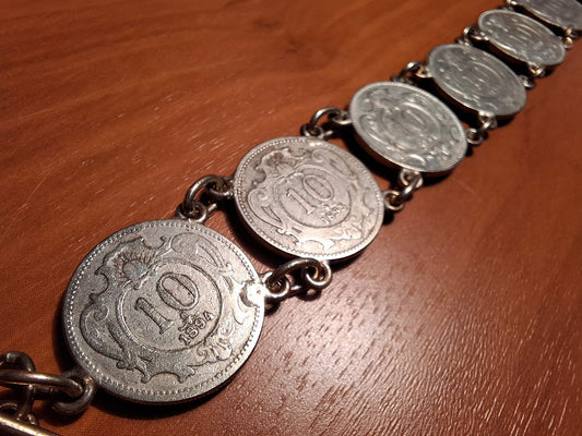 Vintage Münzenkette