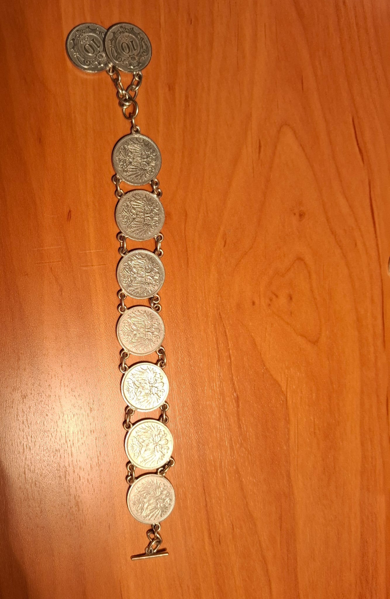 Vintage Münzenkette